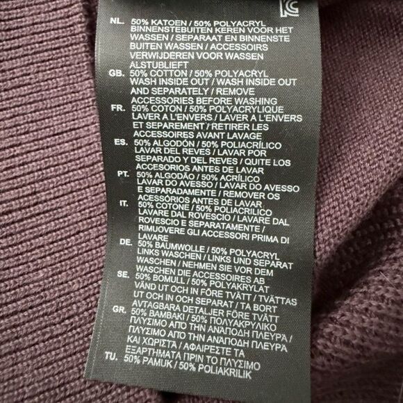 G-Star Raw Core Turtleneck Cotton Fusion Knit Sweater Vineyard Wine Men’s Medium - Picture 9 of 9